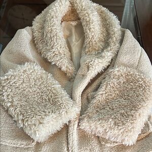 Urban Outfitters Cream Teddy Jacket